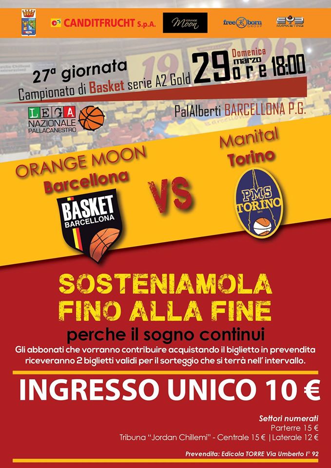 Basket. Al ‘Palalberti’, Barcellona-Torino: ‘Sosteniamoli fino alla fine’