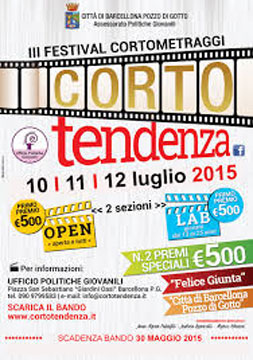 CortoTendenzaFilmFestival2015. Al via la III Edizione, il programma completo della manifestazione del Longano