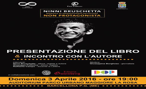 Barcellona. ‘Presentazione-incontro’ con Ninni Bruschetta, autore di “Manuale di sopravvivenza dell’attore non protagonista”