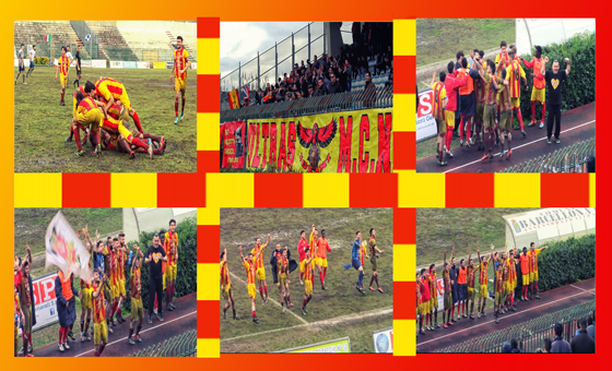 Calcio. ‘Giornata Giallorossa’ per il derby Igea Virtus-Gela. Appello dei tifosi: “Chiediamo a tutta la città di popolare la gradinata”