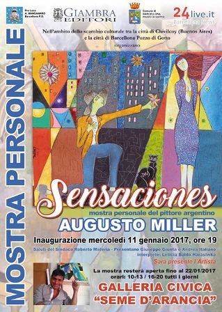 Barcellona.  La Mostra “Sensaciones” di Augusto Miller alla Galleria Civica “Seme d’Arancia”