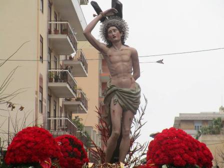 Barcellona. La Festa di San Sebastiano, Patrono della città del Longano