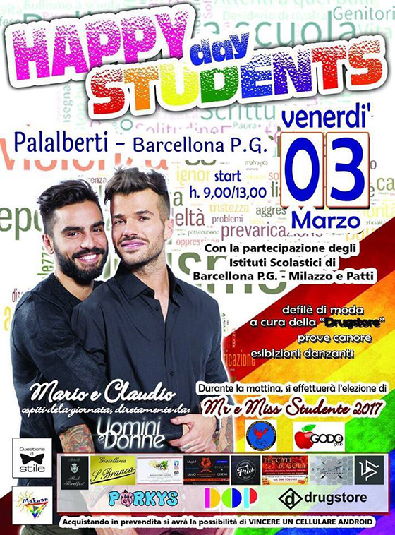 Barcellona. Prima Edizione ‘Happy Students Day’ al Palalberti, tra moda, canti, balli e gli ospiti..