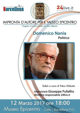 Barcellona. Domenico Nania ad “Impronta d’Autore per il Museo Epicentro”