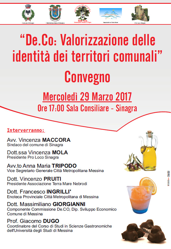 “De.Co.: valorizzazione dell’identità dei territori comunali”, a Sinagra il convegno per lo sviluppo del comprensorio