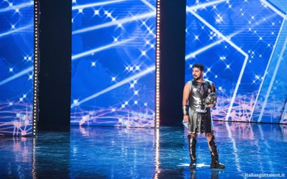 Barcellona. L’attore Salvatore Cilona a Italia’s Got Talent con ‘Il Gladiatore’
