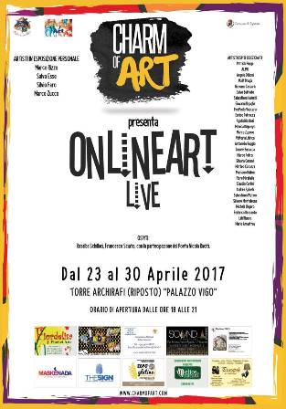 OnLineArt Live presso “Palazzo Vigo” Torre Archirafi a Riposto, domenica 23 Aprile
