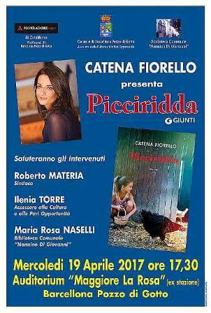 Barcellona. Catena Fiorello presenta oggi il suo nuovo libro “Picciridda”