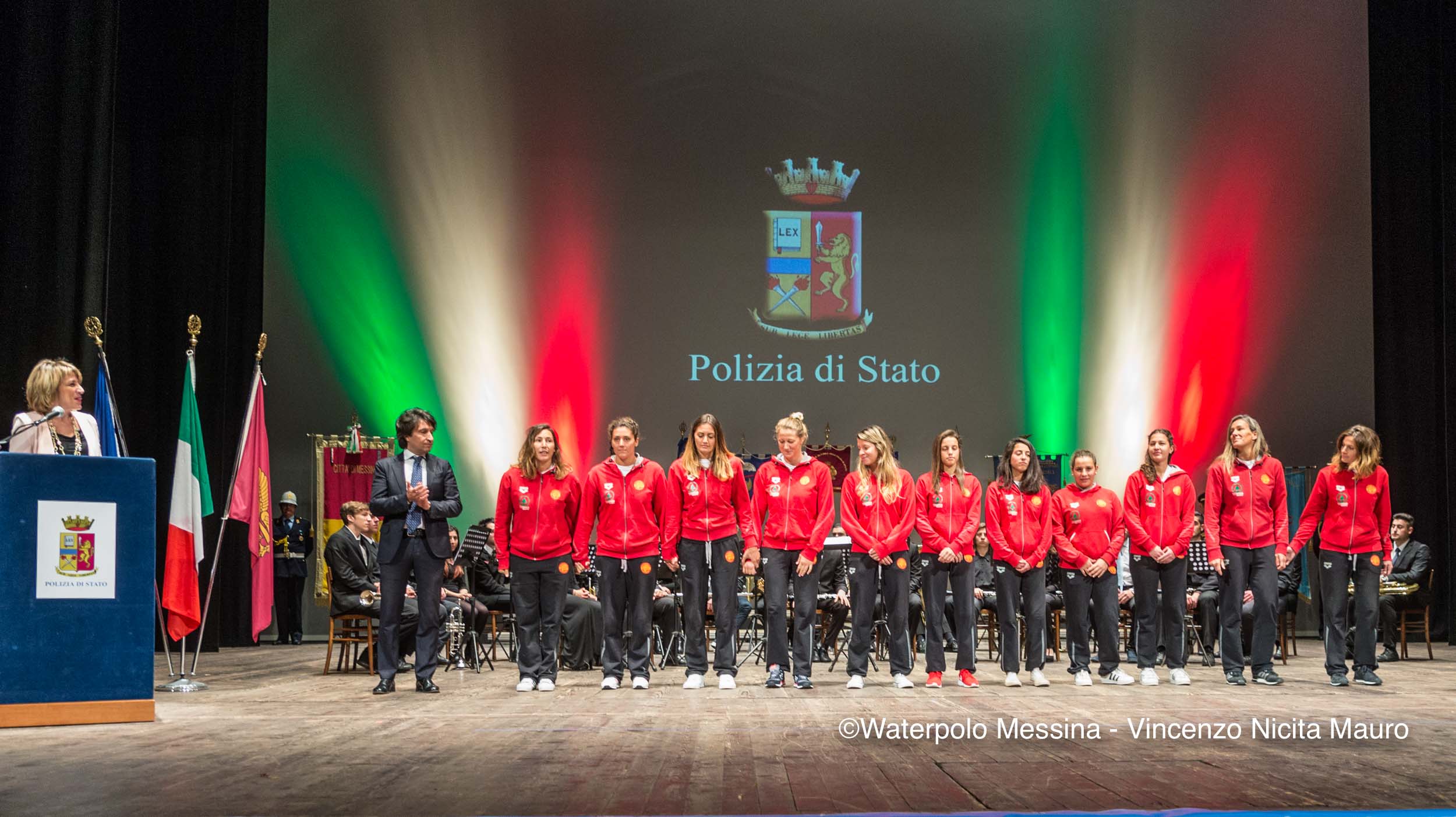 Pallanuoto. Waterpolo Despar Messina, ospite d’onore del 165esimo anniversario della fondazione della polizia