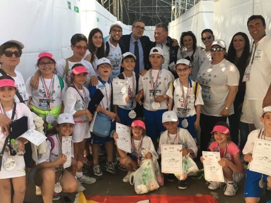 Tennis. Premiati i bambini dell’EVEA, Amici del Tennis, Badminton Milazzo, alla festa finale di Racchette di Classe 2017 a Roma