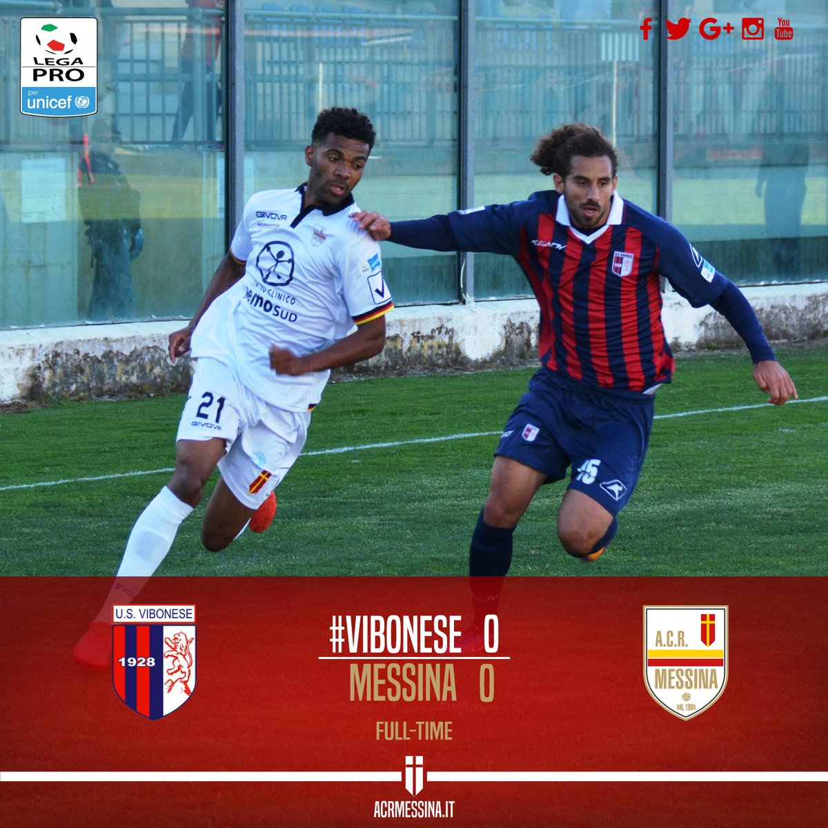 Calcio-Lega Pro. Messina, punto essenziale per la salvezza, contro la Vibonese finisce 0-0