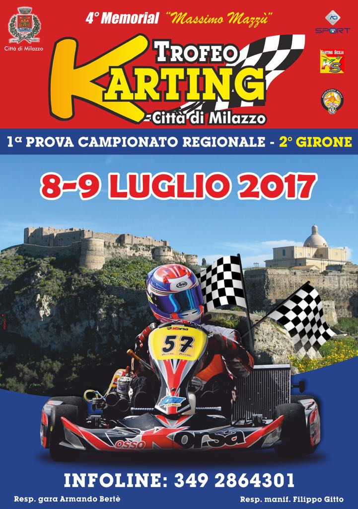 Milazzo. Al via il Memorial Mazzù di Karting