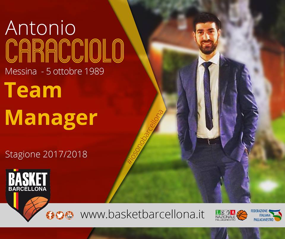 Basket Barcellona. Nuovo team manager Antonio Caracciolo
