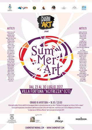 La II edizione di “SumMerArt” dal 23 al 30 Luglio 2017 presso Villa Fortuna – Acitrezza (CT)