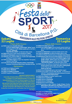 Barcellona. ‘Festa dello Sport’, week-end intenso e ricco di appuntamenti