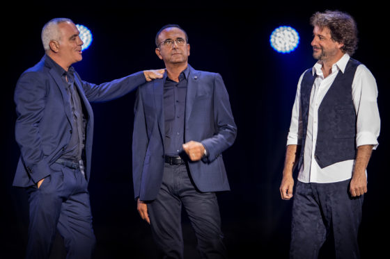 Taormina. Esaltante serata al Teatro Antico per “Lo Show” di Panariello, Conti, Pieraccioni