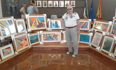 Basicò.La Mostra di Pittura di Orlando “Roland” Crisafulli  nell’Aula Consiliare  di Piazza S.Maria