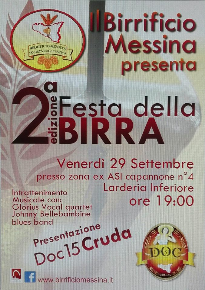 Il Birrificio Messina festeggia il primo anno con la ‘II Edizione della Festa della Birra’