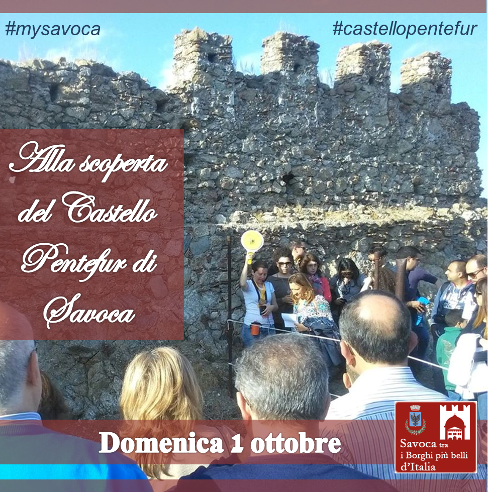 Visite guidate al Castello Pentefur e Borgo di Savoca, unica apertura autunnale domani domenica 1 ottobre