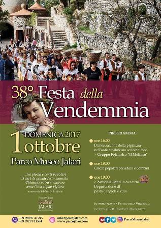 Barcellona. Il 1 ottobre la Festa della Vendemmia 2017 al Parco Museo Jalari