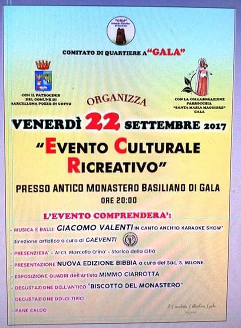 Barcellona. Il 22 settembre l’evento “Alla scoperta del Monastero Basiliano di Gala”