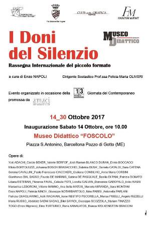 Barcellona. “I Doni del Silenzio”, Rassegna Internazionale del piccolo formato al Museo Didattico Foscolo