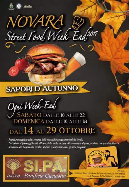 Novara di Sicilia. Dal 14 al 29 ottobre l’evento “Novara Street Food Weekend – Sapori d’Autunno”