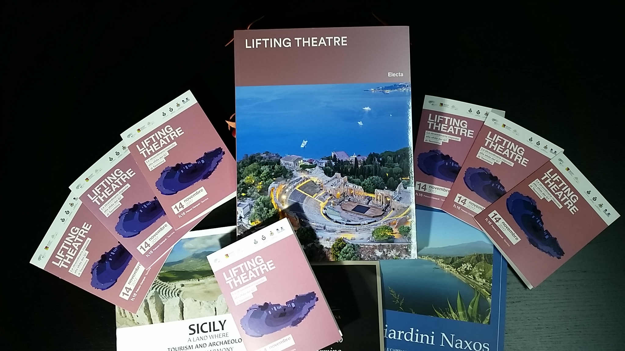 Il Parco Archeologico Naxos-Taormina presenta volume “Lifting Theatre” risposta alla sfida del G7 di Taormina