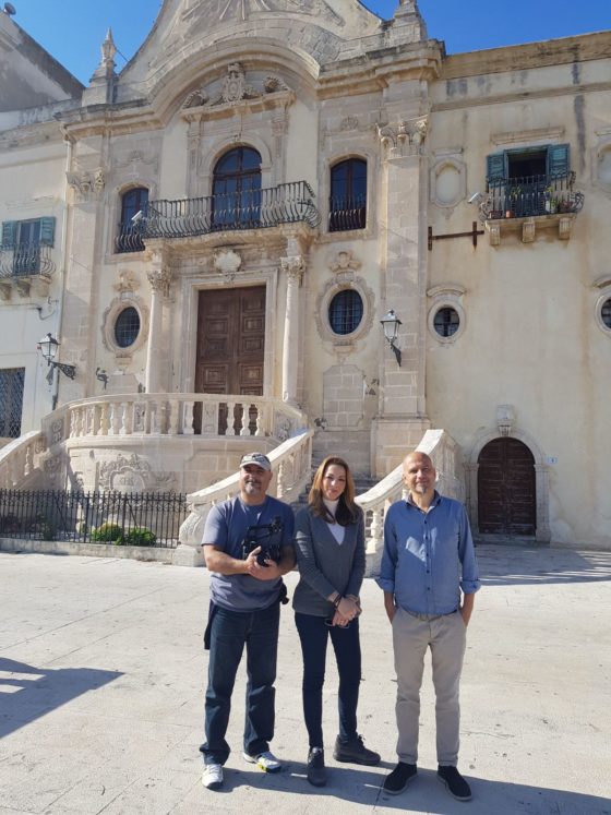 Milazzo. Troupe del programma Geo per registrare puntata