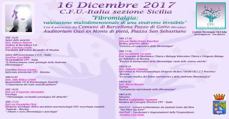 Salute. A Barcellona Pozzo di Gotto il Convegno “Fibromialgia: valutazione multidimensionale di una sindrome invisibile”