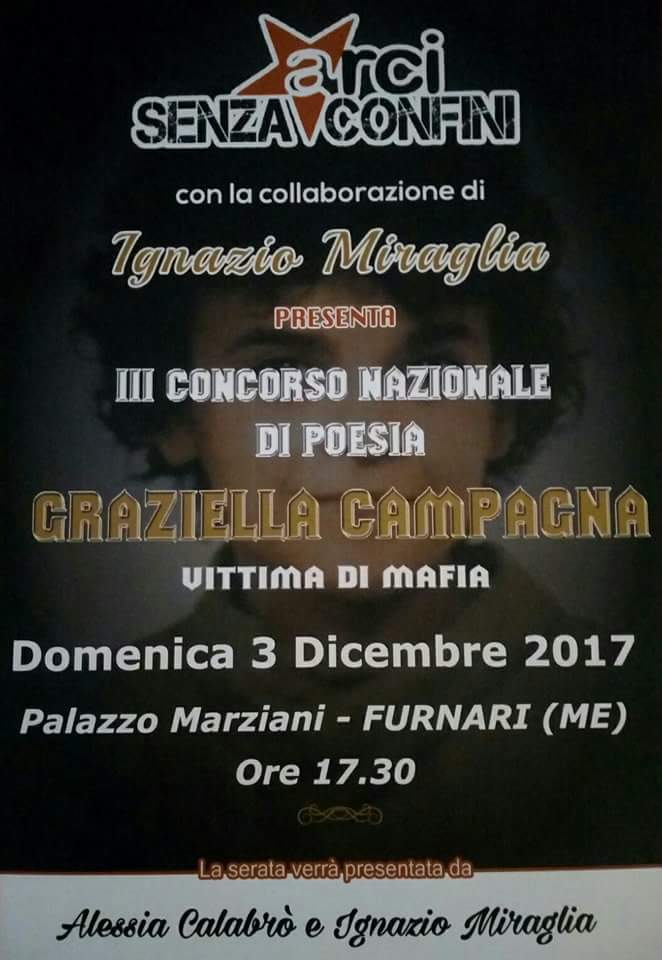 Furnari. La Cerimonia di Premiazione del III Concorso Nazionale di Poesia “Graziella Campagna”