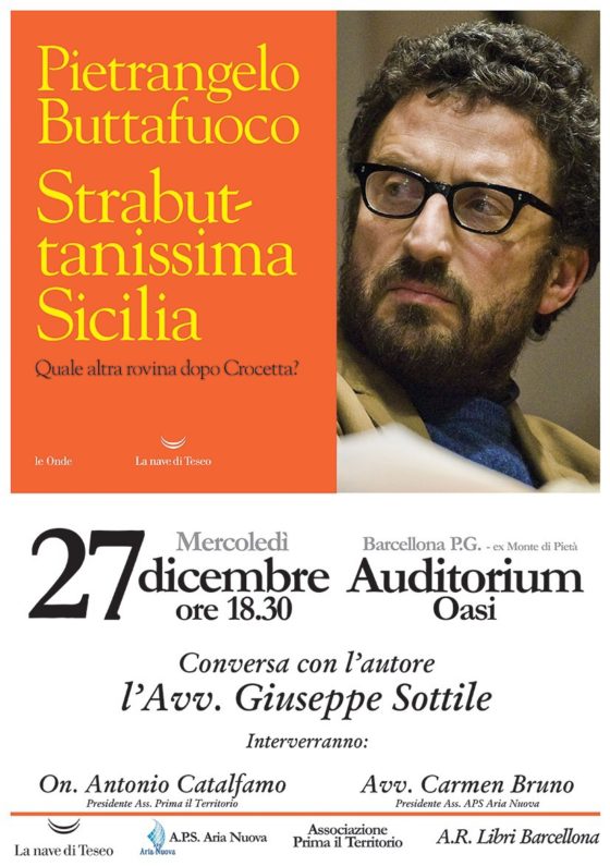 Barcellona PG. All’Auditorium Oasi, Buttafuoco presenta “Strabuttanissima Sicilia”