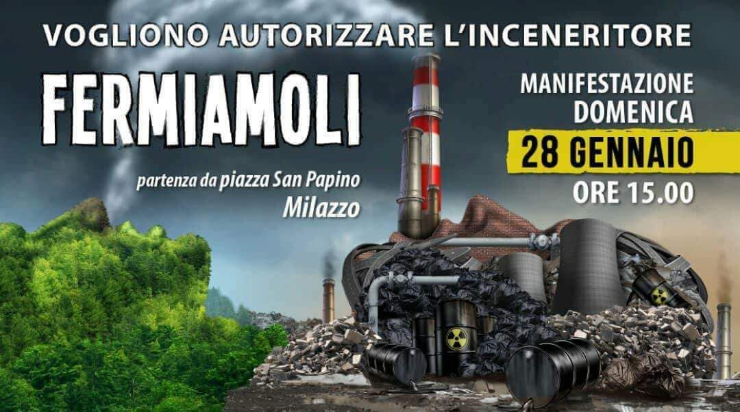 A Milazzo domenica l’appello: “No inceneritori, SI al recupero di materia e al lavoro pulito”