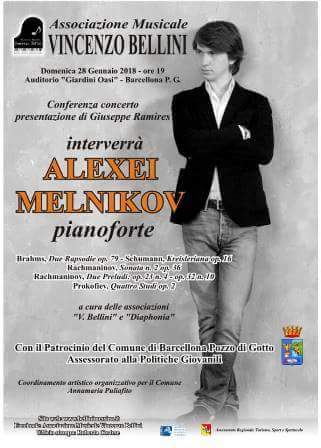 Barcellona PG. Il grande pianista Alexei Melnikov in concerto all’Auditorium Oasi