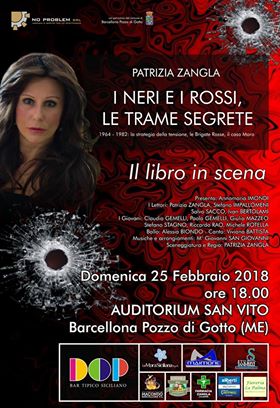 Barcellona PG. Sale l’attesa per “Il libro in scena”, sceneggiatura de: “I Neri e i Rossi, le trame segrete” di Patrizia Zangla