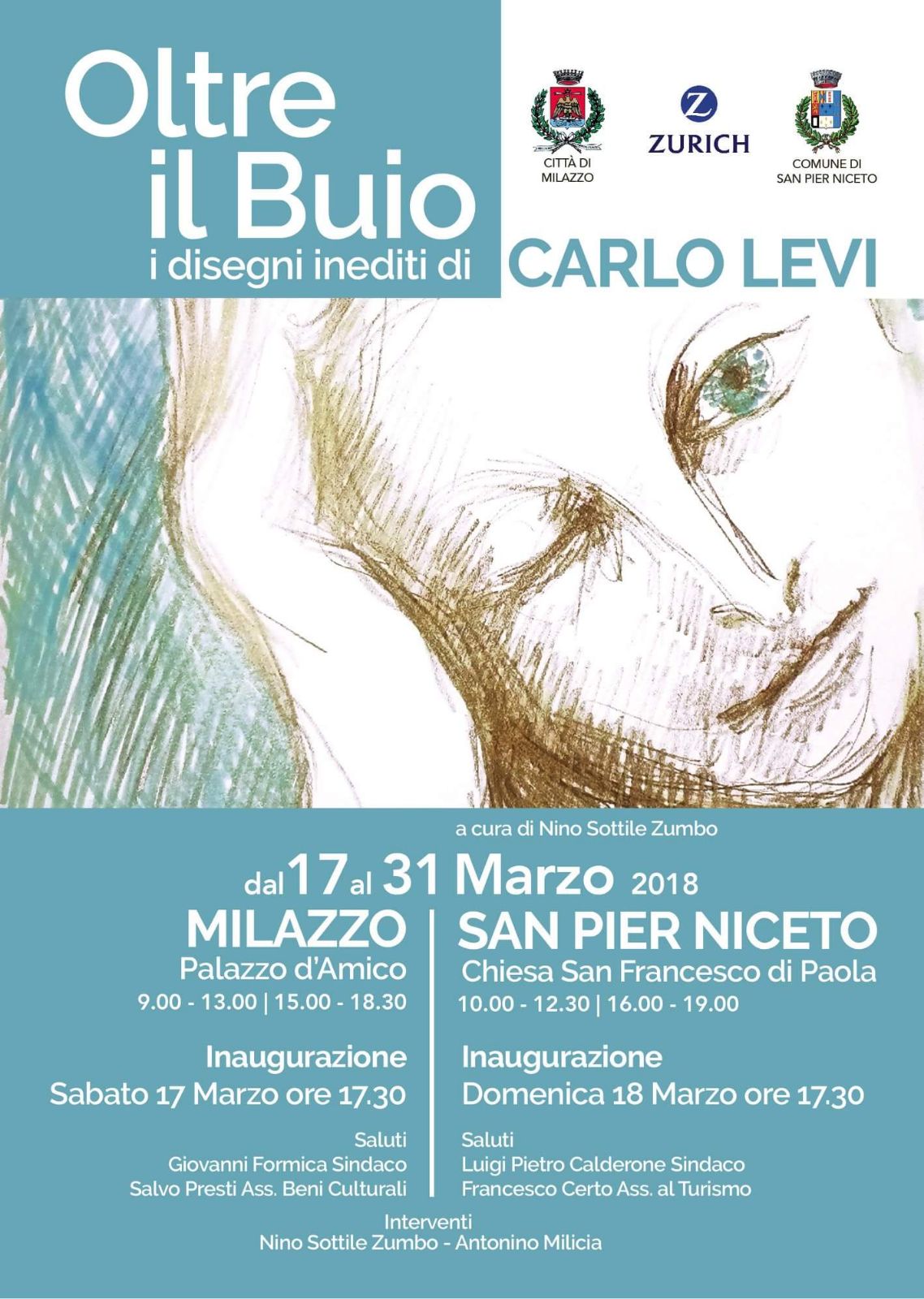 Milazzo. Mostra a palazzo D’Amico, sabato l’inaugurazione dei “Disegni della cecità” di Carlo Levi