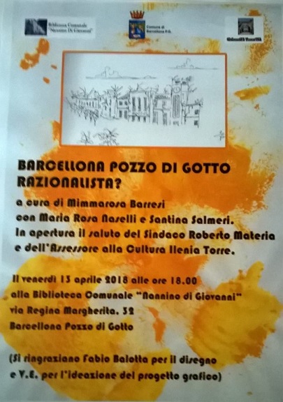 Barcellona PG.  Mimmarosa Barresi relaziona sul razionalismo in architettura presso la Biblioteca Comunale “Nannino Di Giovanni”