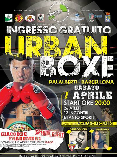 A Barcellona PG, Primitive Gym presenta “Urban Boxe”: al Palalberti grande notte di pugilato e spettacolo