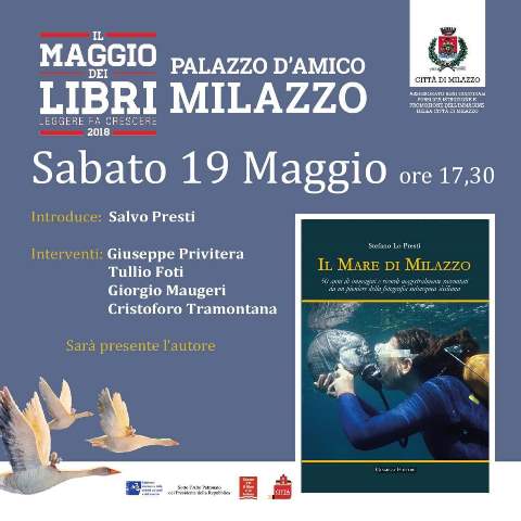 Milazzo. La presentazione del libro “Il Mare di Milazzo” di Stefano Lo Presti a Palazzo D’Amico