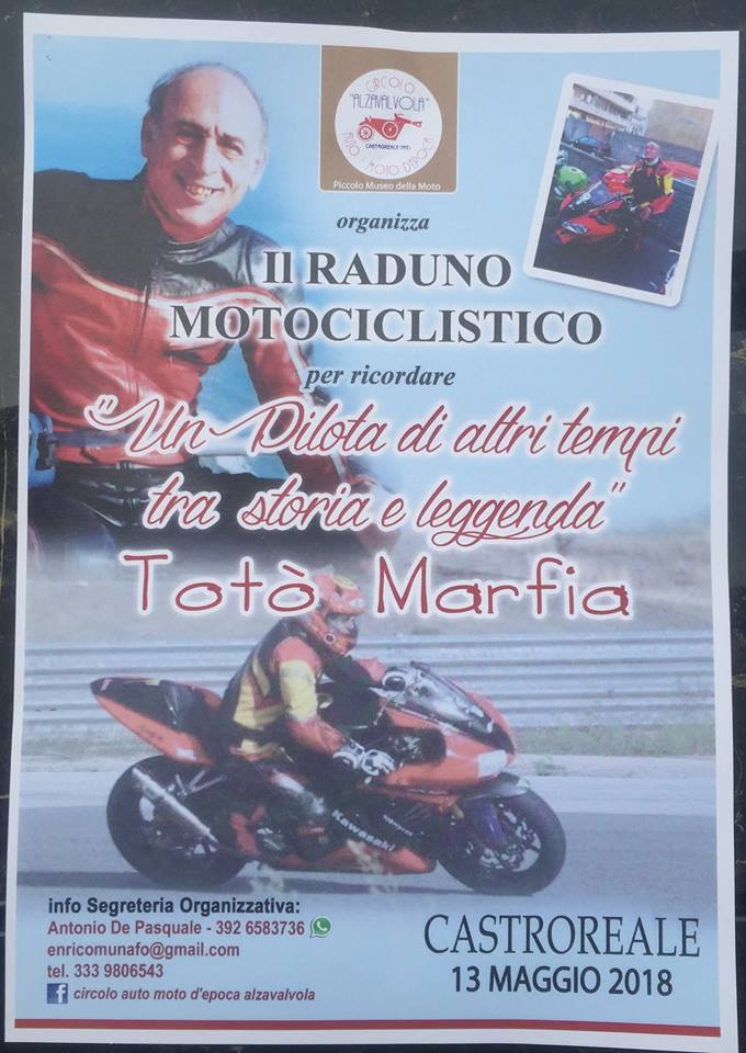 Castroreale. Raduno Motociclistico per Totò Marfia: “Tutti insieme per ricordare ‘Un pilota d’altri tempi tra storia e leggenda”
