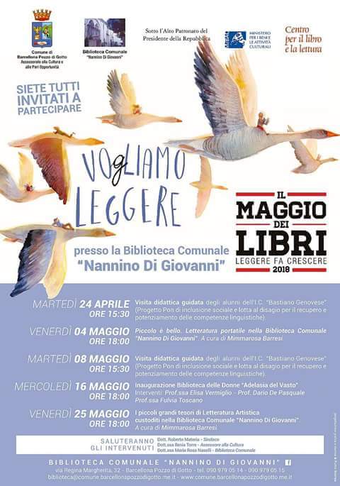 Barcellona PG. Mimmarosa Barresi e l’evento “Piccolo è bello” alla Biblioteca Comunale “Nannino Di Giovanni”.