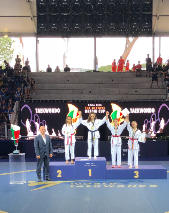 Taekwondo. Successo per gli atleti dell’Asd Dream Team, Sofia Bagnato campione d’Italia