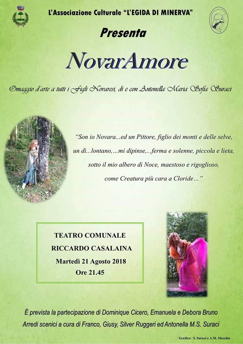 Novara di Sicilia: “NovarAmore” spettacolo di e con  Antonella Maria Sofia Suraci