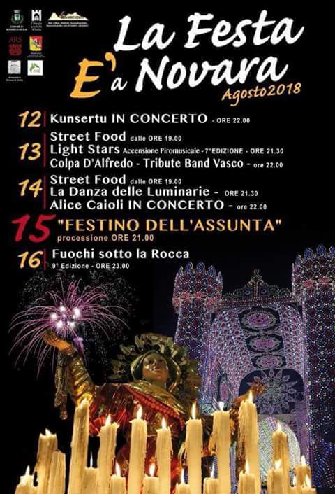 La Festa è a Novara. Il clou degli eventi civili dell’estate 2018