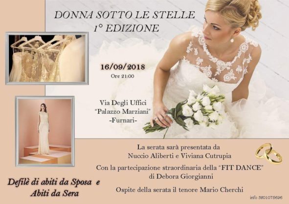 Furnari. “Donna sotto le Stelle”, defilè di abiti da sposa tra moda ed emozioni di un tempo..