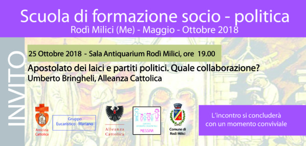 Rodì Milici. Ultimo incontro Scuola di Formazione Socio-Politica