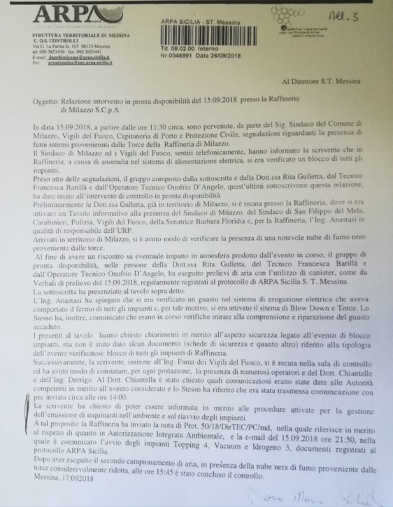 Raffineria e inquinamento, CAD Sociale Milazzo attacca: “Presenteremo due max denunzie-querele”