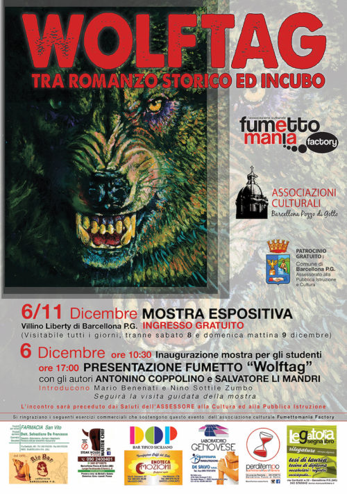Barcellona PG. Fumettomania Factory, presenta dal 6 al 14 dicembre due Speciali Eventi