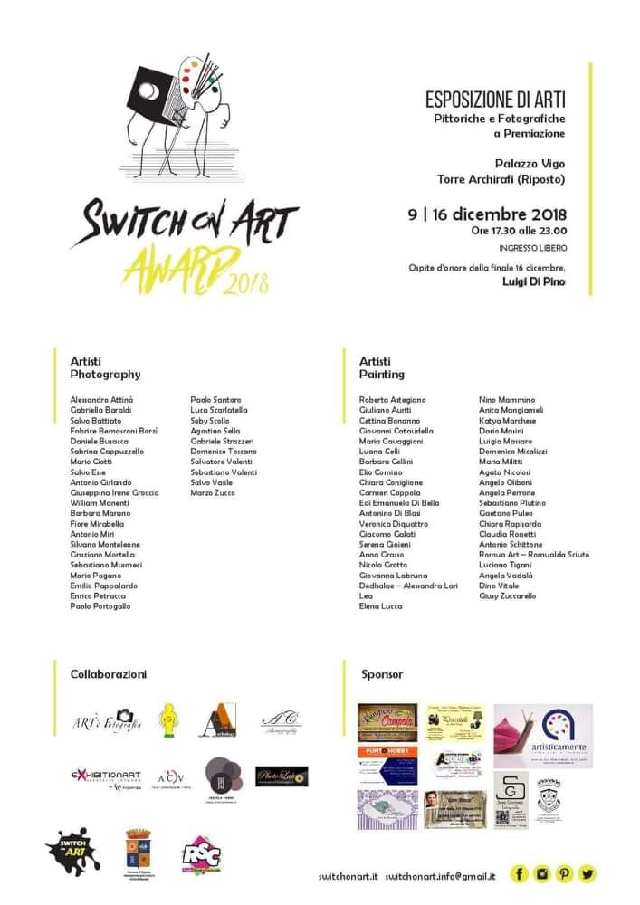Riposto. La II edizione di “SWITCH on ART Award” a Torre Archirafi