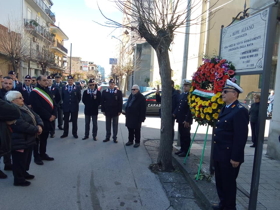 Barcellona PG. Commemorato il giornalista Beppe Alfano a 26 anni dalla barbara uccisione